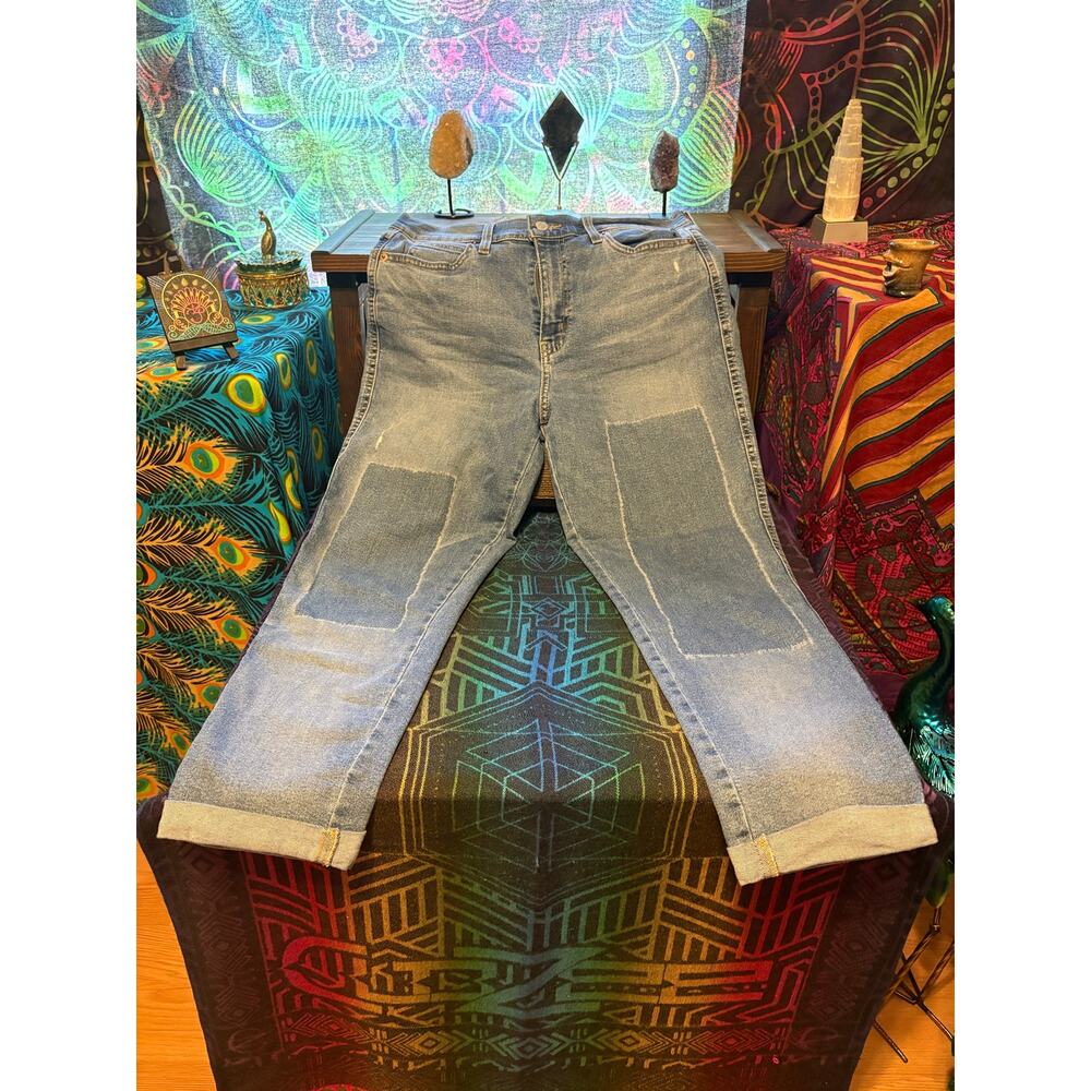 Levis patchwork jeans